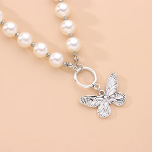The Annabella Butterfly Pearl Necklace - I Spy Jewelry