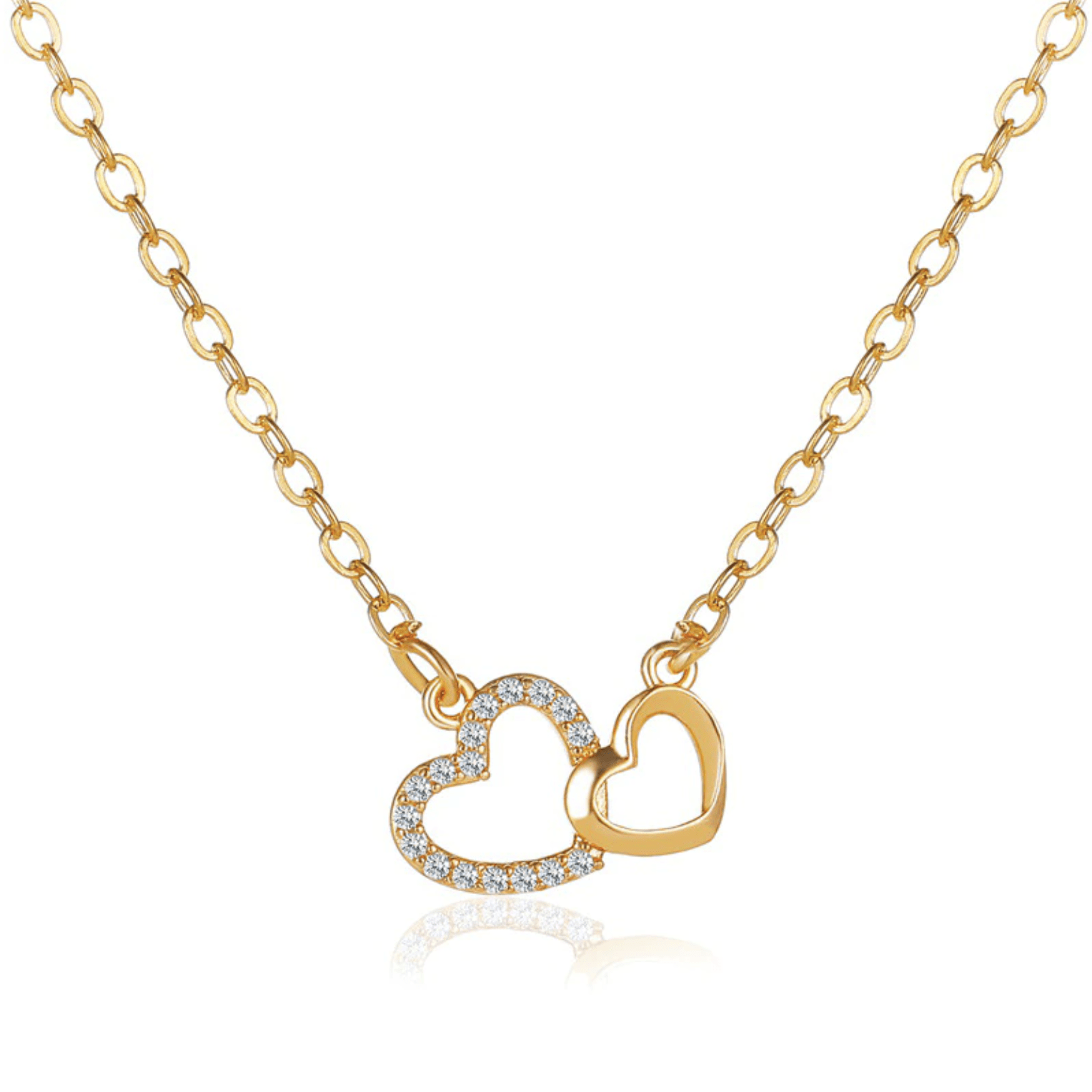 The Ella Double Heart Necklace - I Spy Jewelry