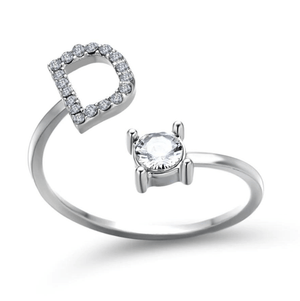 Adjustable Initial Ring - I Spy Jewelry