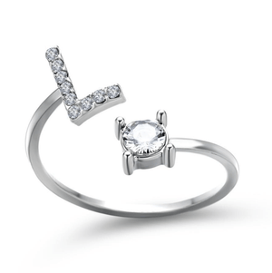 Adjustable Initial Ring - I Spy Jewelry