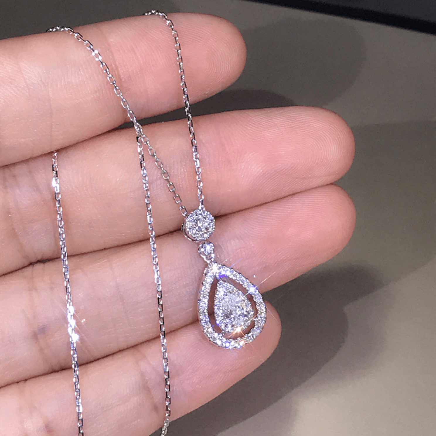 The Aria Pear Necklace - I Spy Jewelry