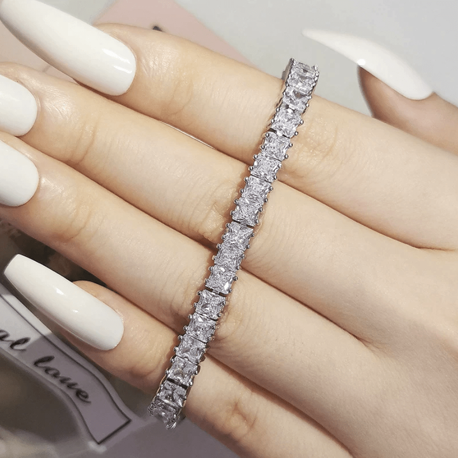 The Penelope Princess Cut Bracelet - I Spy Jewelry