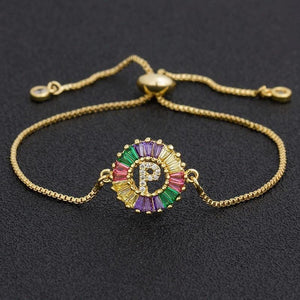 The Rainbow Initial Bracelet - I Spy Jewelry
